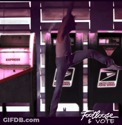 Footloose Kevin Bacon Energetic Dance Moves GIF