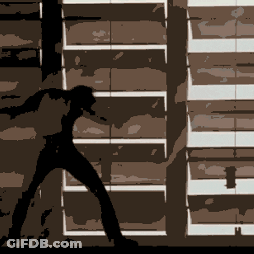 Footloose Kevin Bacon Silhouette Dancing GIF