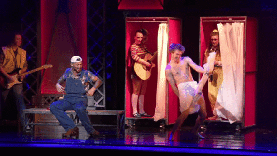 Footloose The Musical Funny Towel Dance GIF