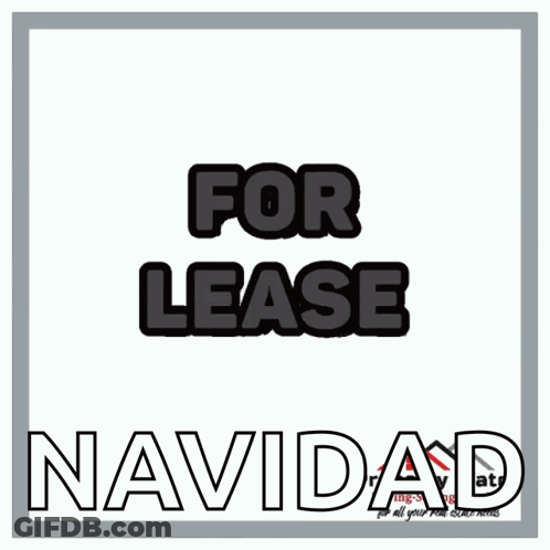 For Lease Navidad Sign GIF