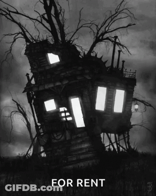 For Rent Haunted House GIF