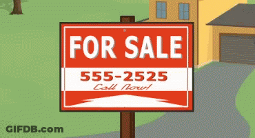 For Sale Sign 555-2525 GIF