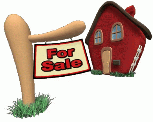 For Sale Sign In Front Of House GIF