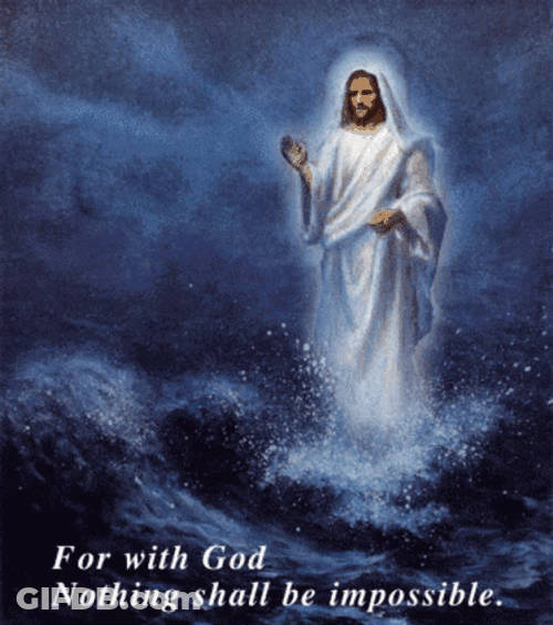 For With God Nothing Shall Be Impossible GIF