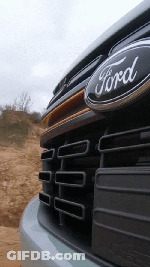 Ford Running On The Road GIF