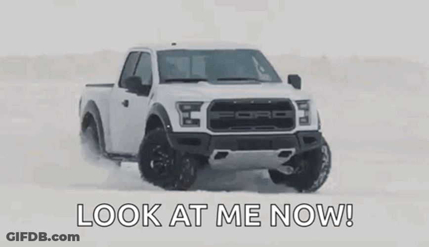 Ford Snow Ride Rock GIF