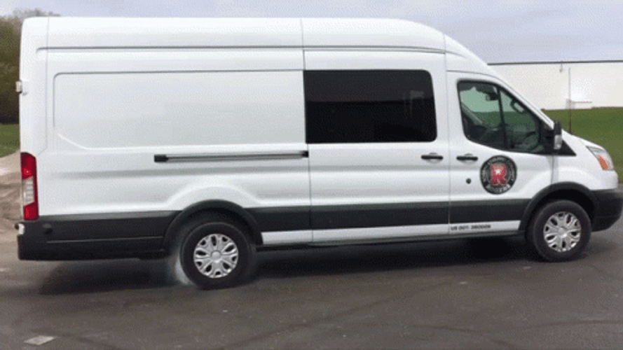 Ford Transit Burnout GIF