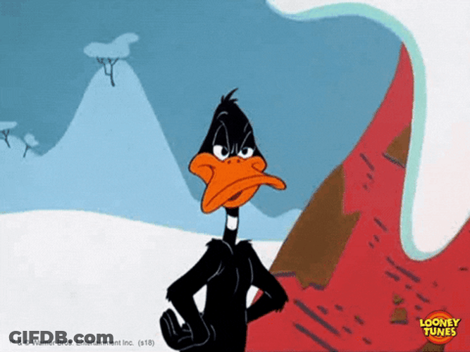 Forehead Slap Daffy Duck GIF