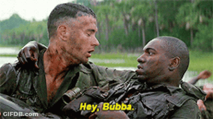 Forest Gump Wave Bubba Benjamin Bufford GIF