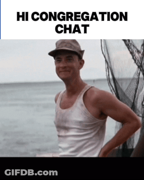 Forest Gump Wave Congregation Chat Meme GIF