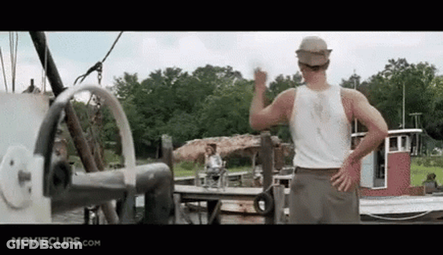 Forest Gump Wave Diving Off Boat GIF