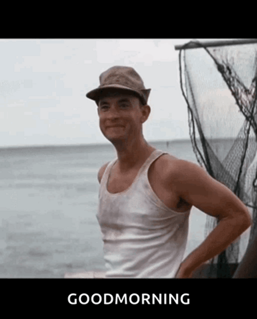 Forest Gump Wave Good Morning GIF