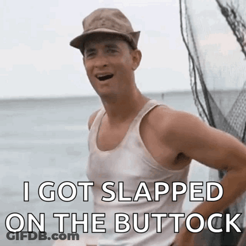 Forest Gump Wave Got Slapped Meme GIF