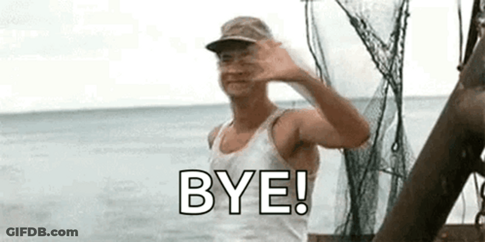 Forest Gump Wave Tom Hanks Bye GIF