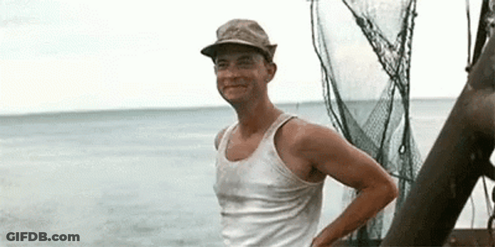 Forest Gump Wave Tom Hanks GIF