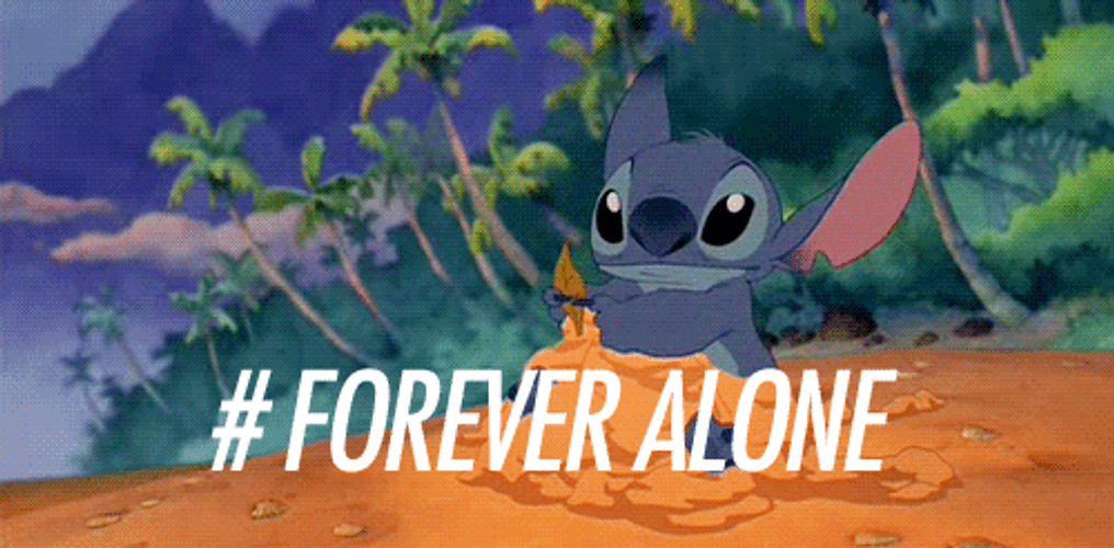 Forever Alone Lilo And Stitch GIF