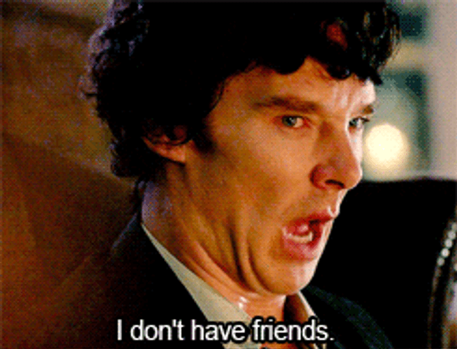 Forever Alone Sherlock GIF