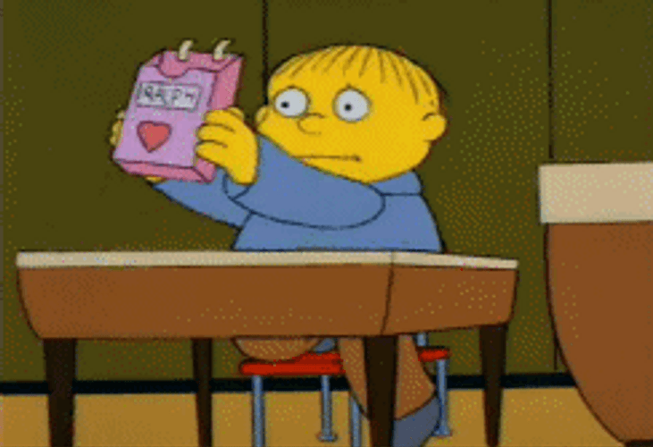 Forever Alone Simpsons Ralph Valentines GIF