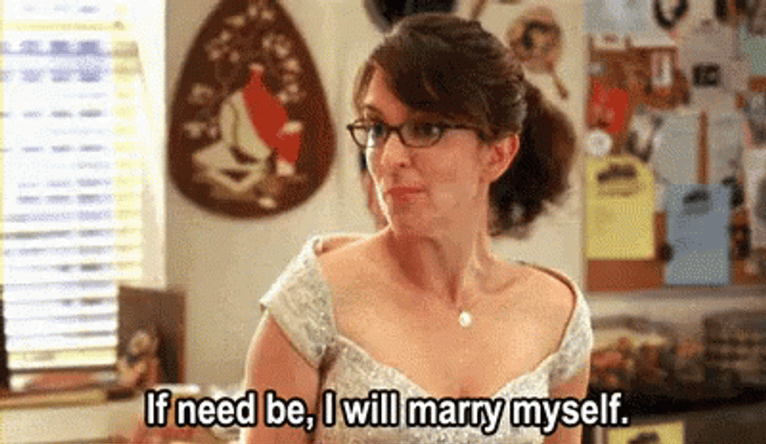 Forever Alone Tina Fey 30 Rock GIF