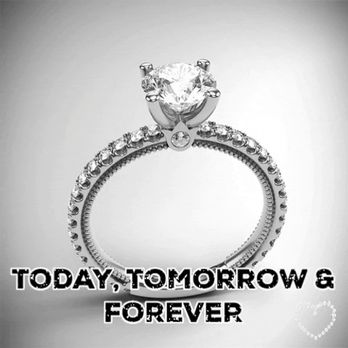 Forever Message Wedding Ring GIF