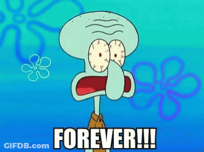 Forever Squidward Image Compilation GIF