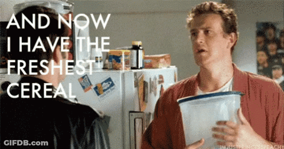 Forgetting Sarah Marshall I Have Cereal GIF