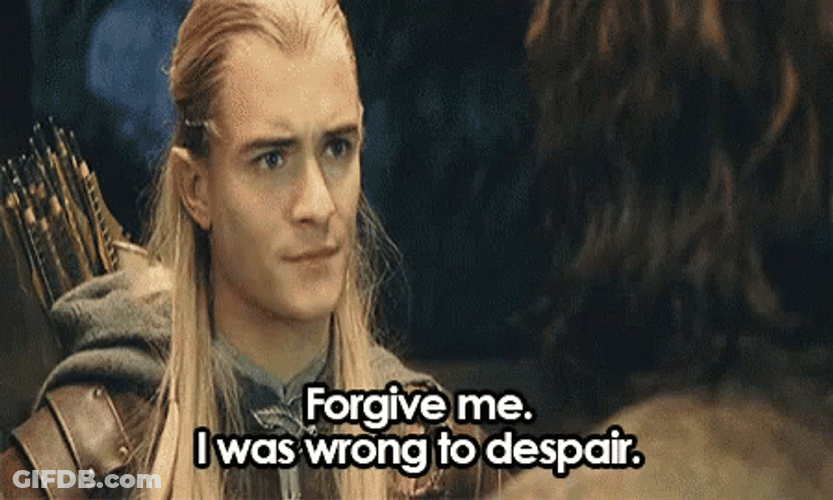Forgive Me Legolas GIF