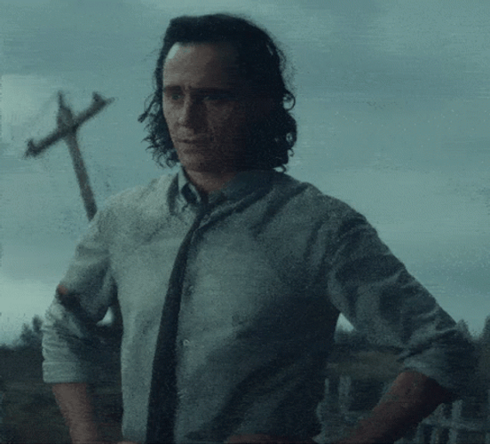 Formal Loki Eyebrow Raise GIF