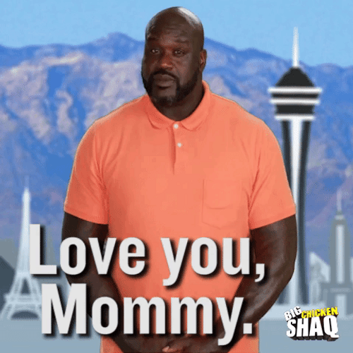 Former Basketball Player Shaq O'Neal Love You Mom GIF