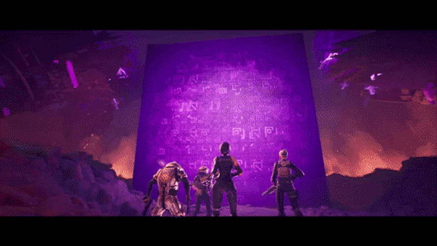 Fornite Characters Standing Boldly GIF