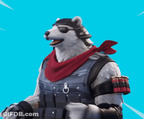 Fornite Polar Patroller Never Gonna Give You Up Dance GIF