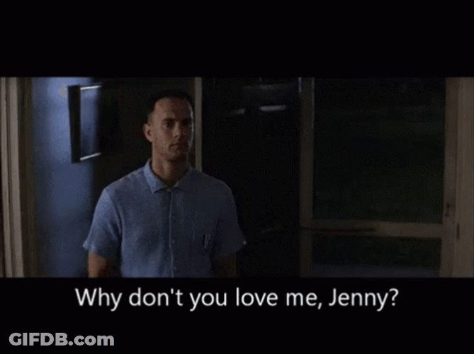 Forrest Gump Asking Desperate Love GIF
