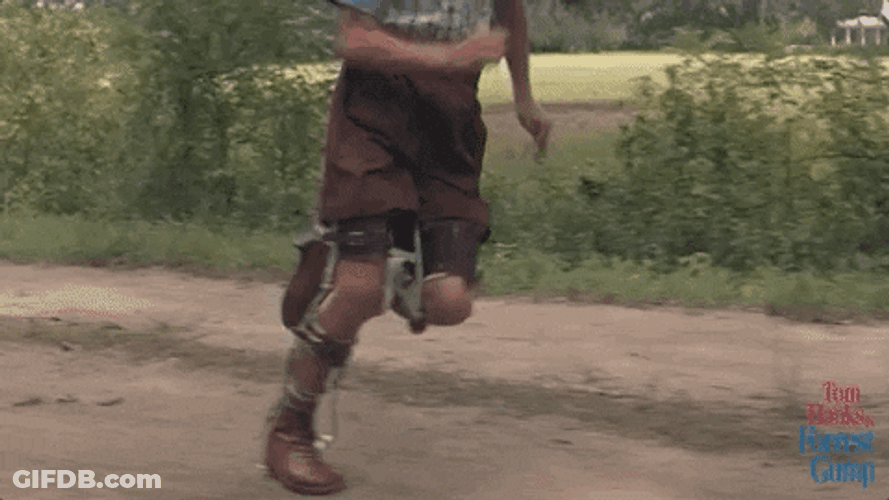 Forrest Gump Before Meeting Lt Dan GIF