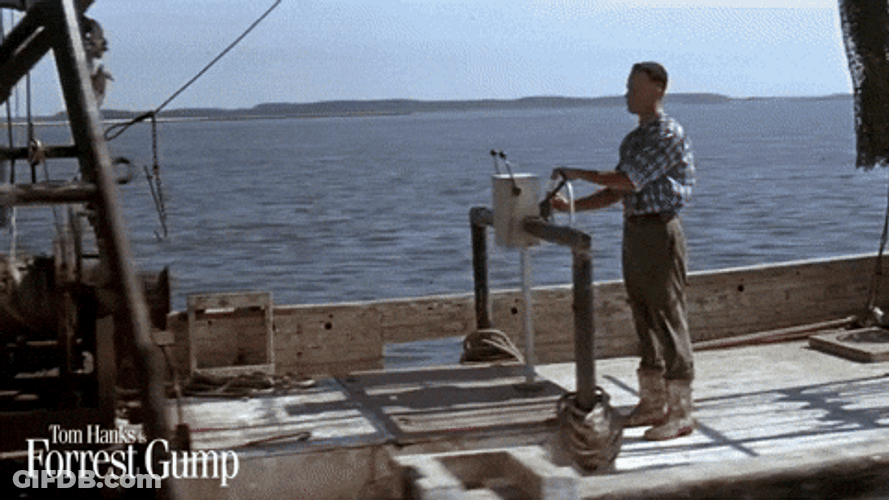 Forrest Gump Cruising With Lt Dan GIF