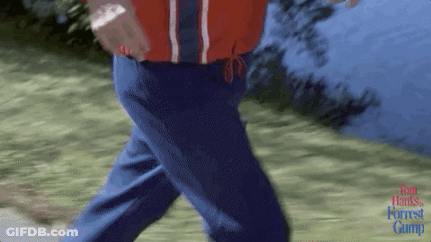 Forrest Gump Having A Good Run Lt Dan GIF