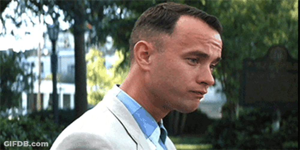 Forrest Gump Just Keep Goin' GIF