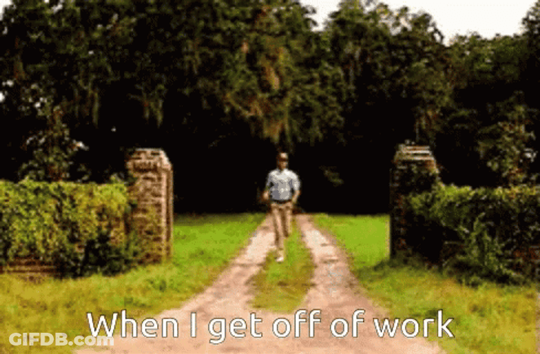 Forrest Gump Leaving Work GIF