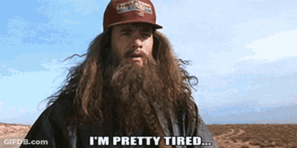 Forrest Gump Tired Reaction GIF
