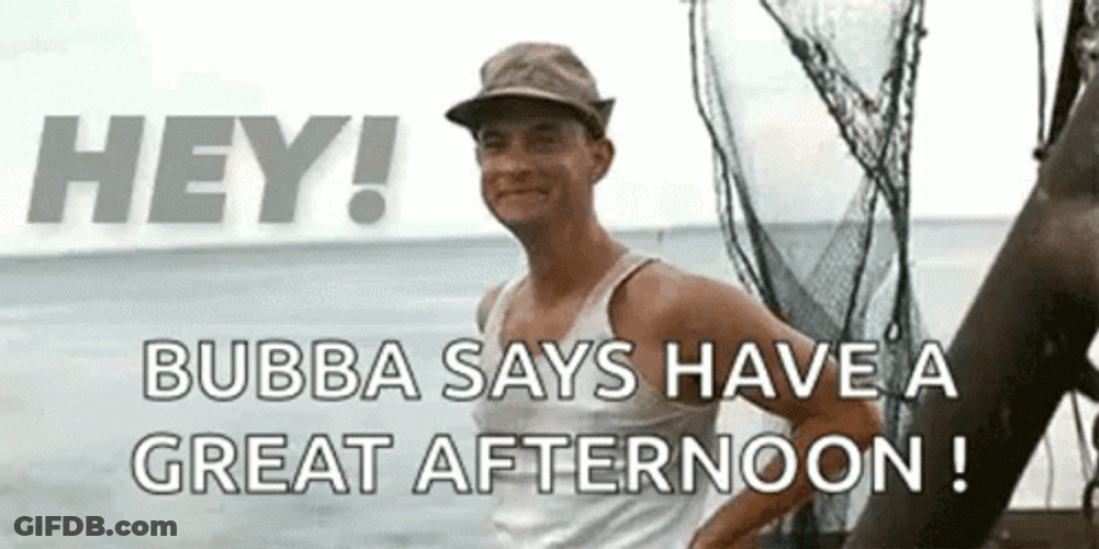 Forrest Gump Wave Good Afternoon GIF