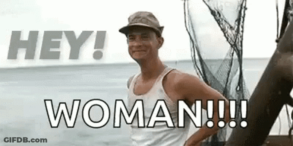 Forrest Gump Wave Hey Woman GIF