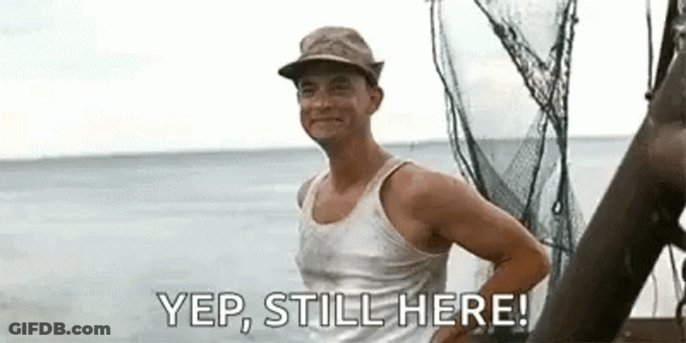 Forrest Gump Wave Still Here GIF