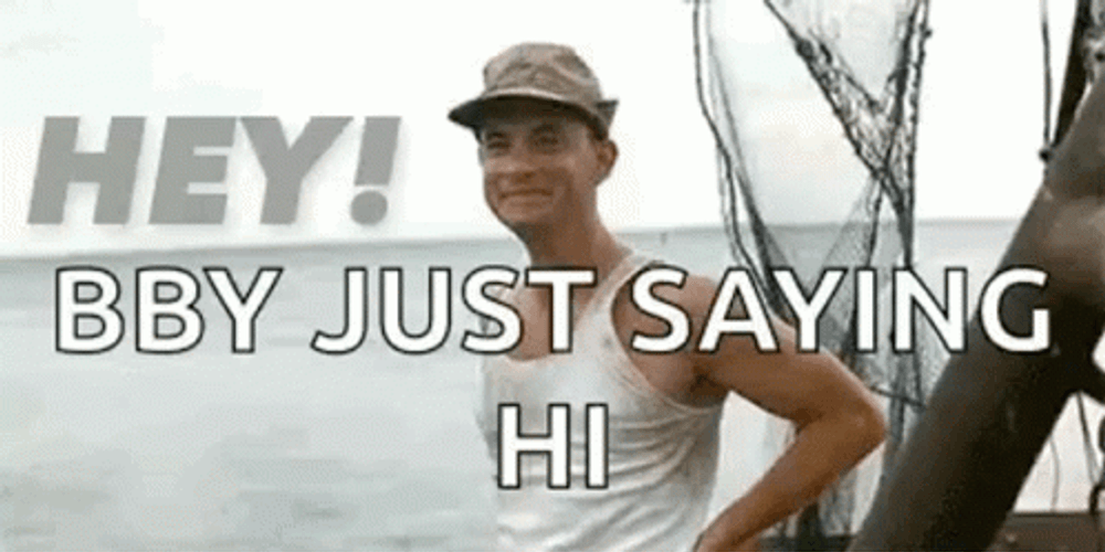 Forrest Gump Waving Just Saying Hi GIF
