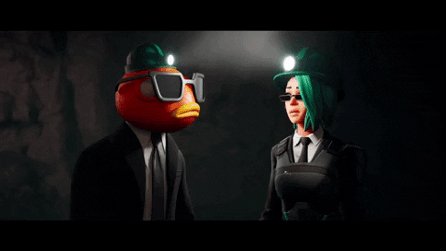 Fortnite Alien Head Wearing Shades Clip GIF