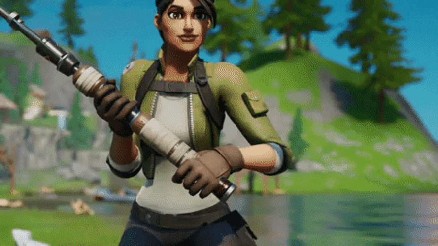 Fortnite Battle Royale Battle Pass Fishing GIF