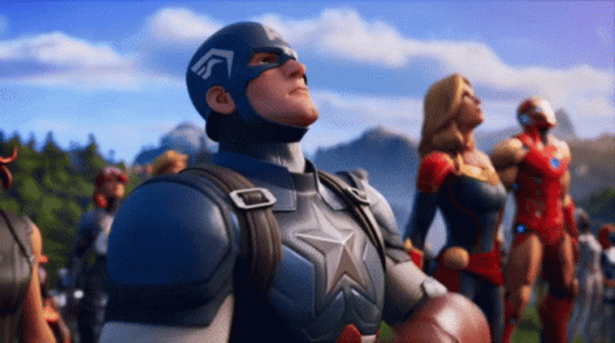 Fortnite Battle Royale Captain America Wakanda GIF