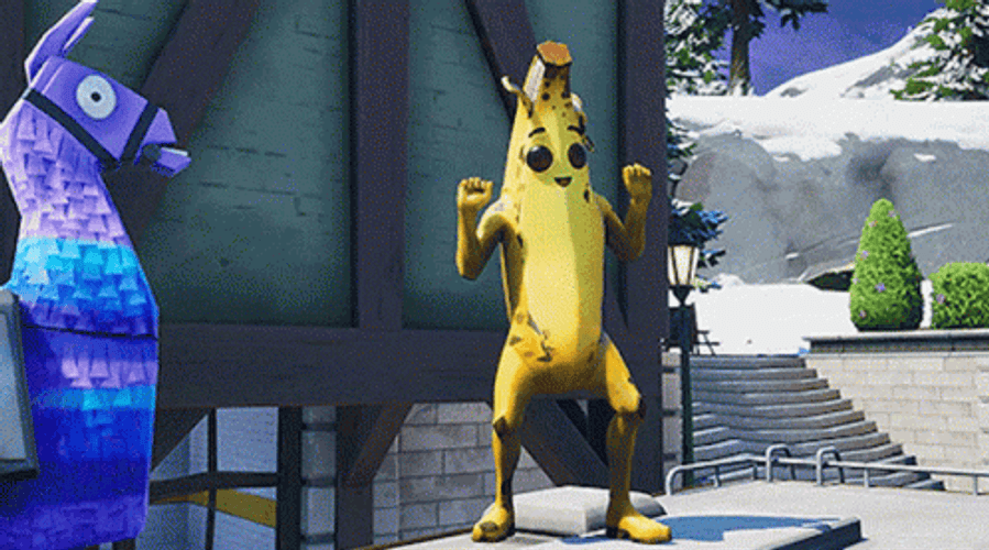 Fortnite Battle Royale Peely Happy Dance GIF