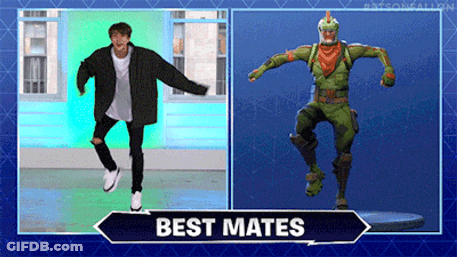 Fortnite Dance BTS And Soldier Hero Rex Jonesy GIF