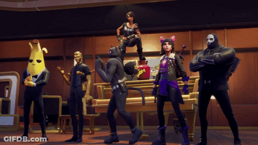 Fortnite Dancing Cat Man GIF