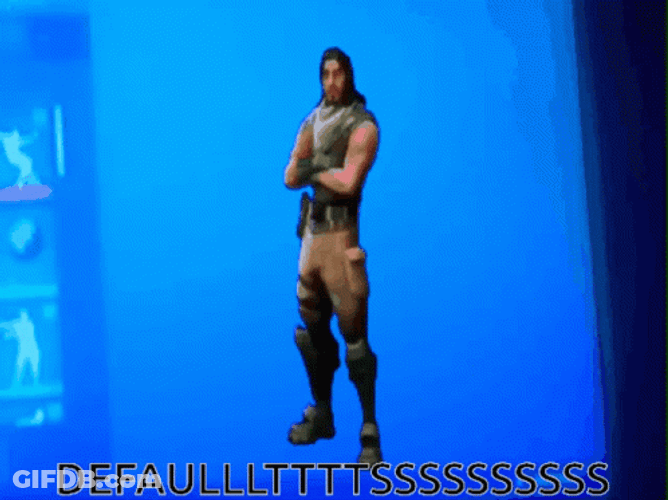 Fortnite Default Dance Bass Boosted GIF