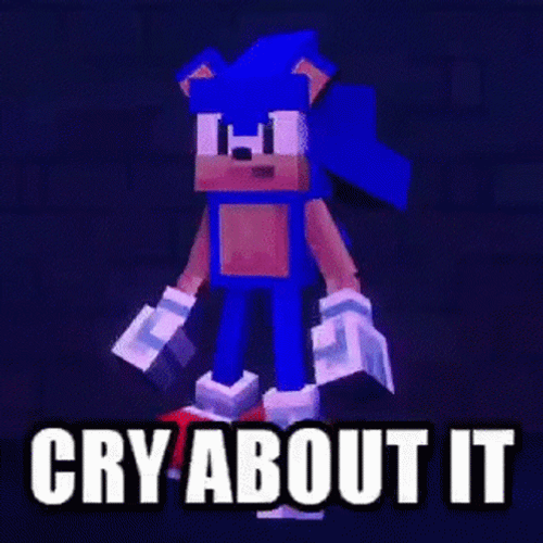 Fortnite Default Dance Sonic Cry About It GIF
